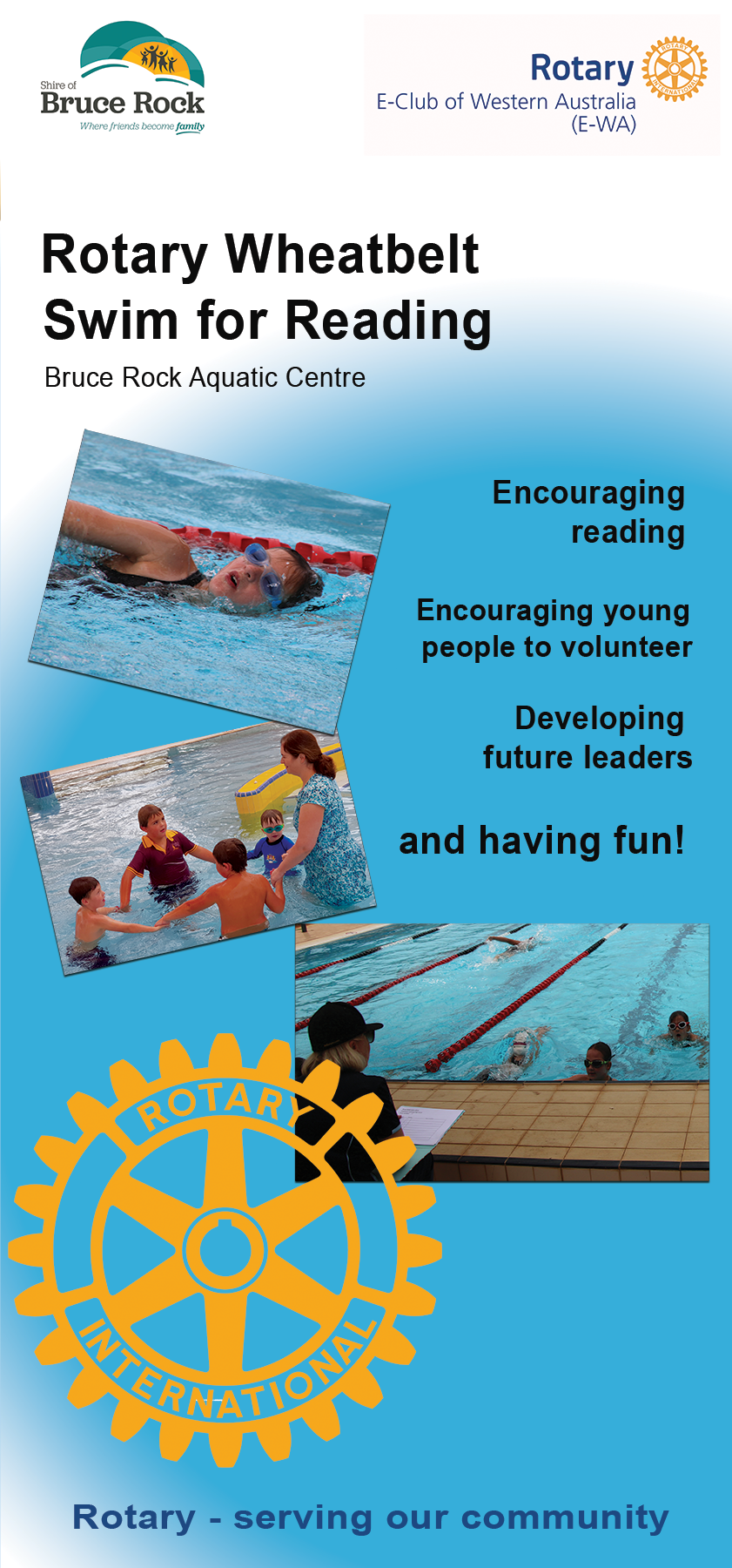 Our 2020 Banner to promote the Rotary Wheatbelt Swim for Reading Swim Banner 2020 final